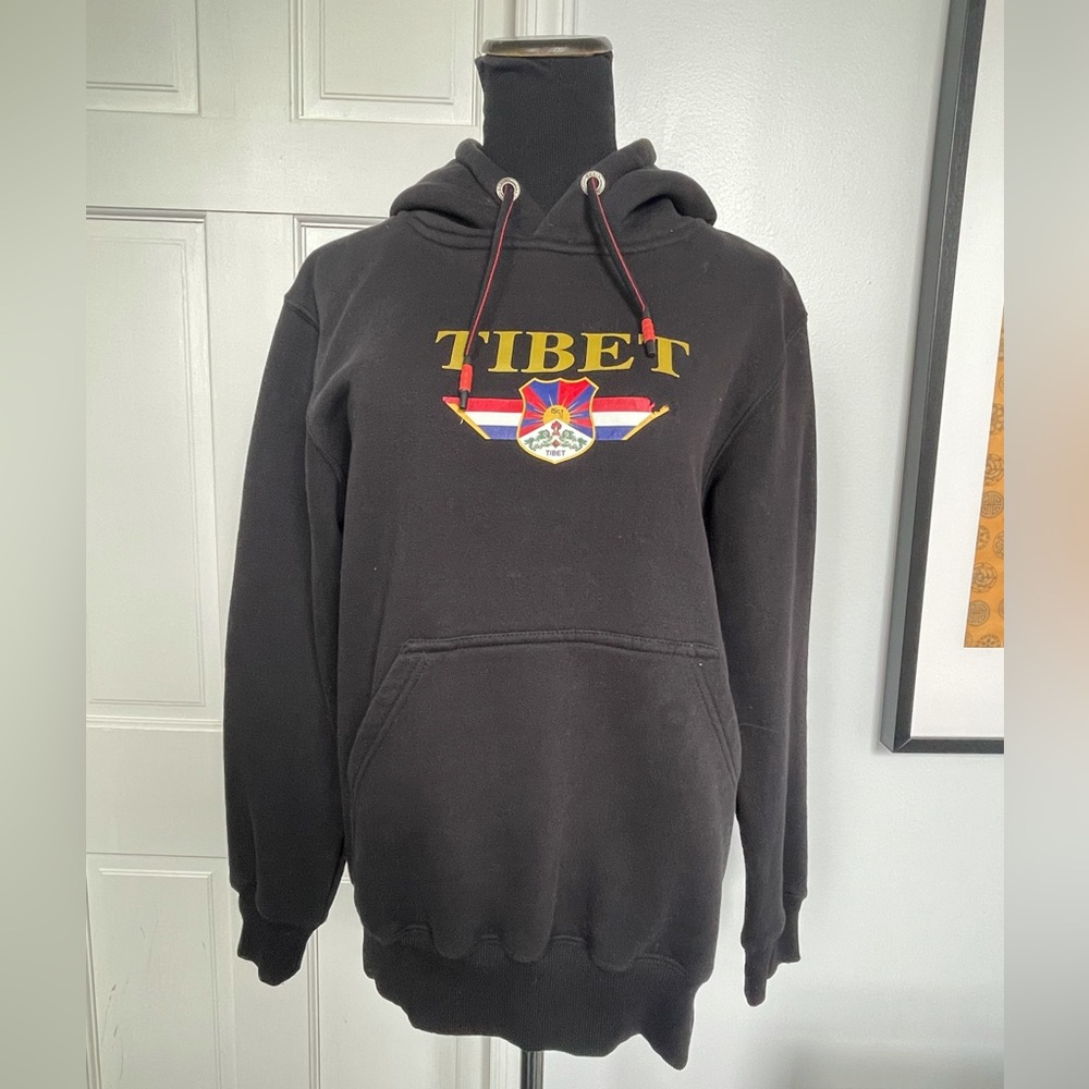 Black Tibet flag Hoodie